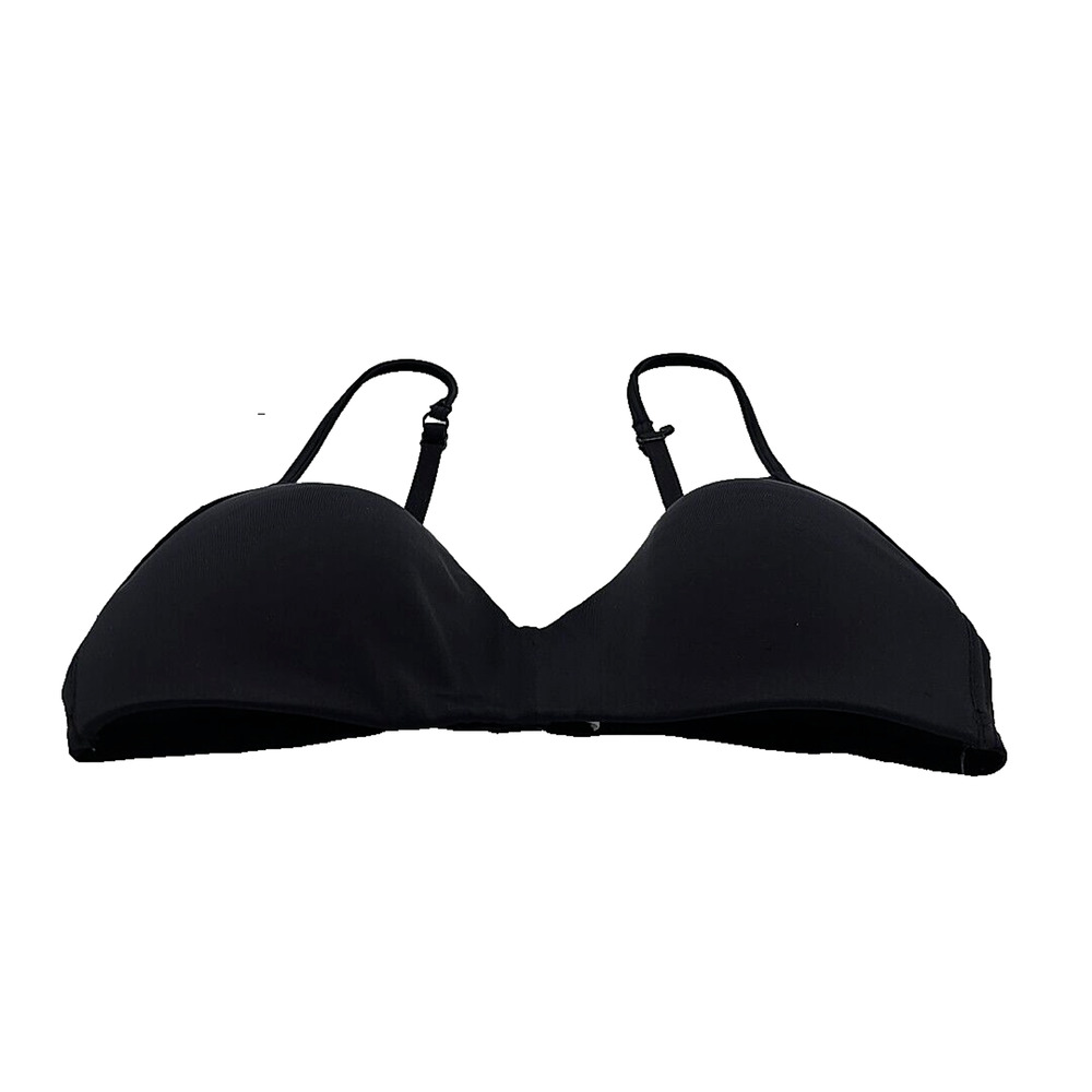 Maidenform Black Molded Softie Cup Adjustable Wire Free T-Shirt Bra Size 36A